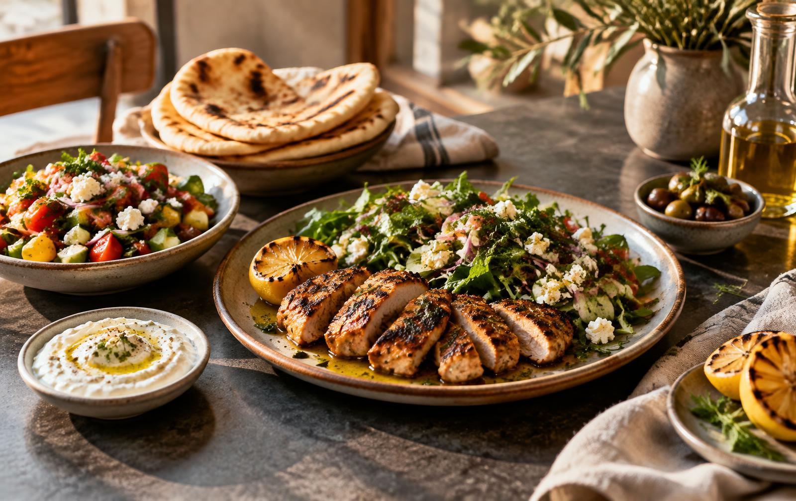 Mediterranean dishes at Nomaire